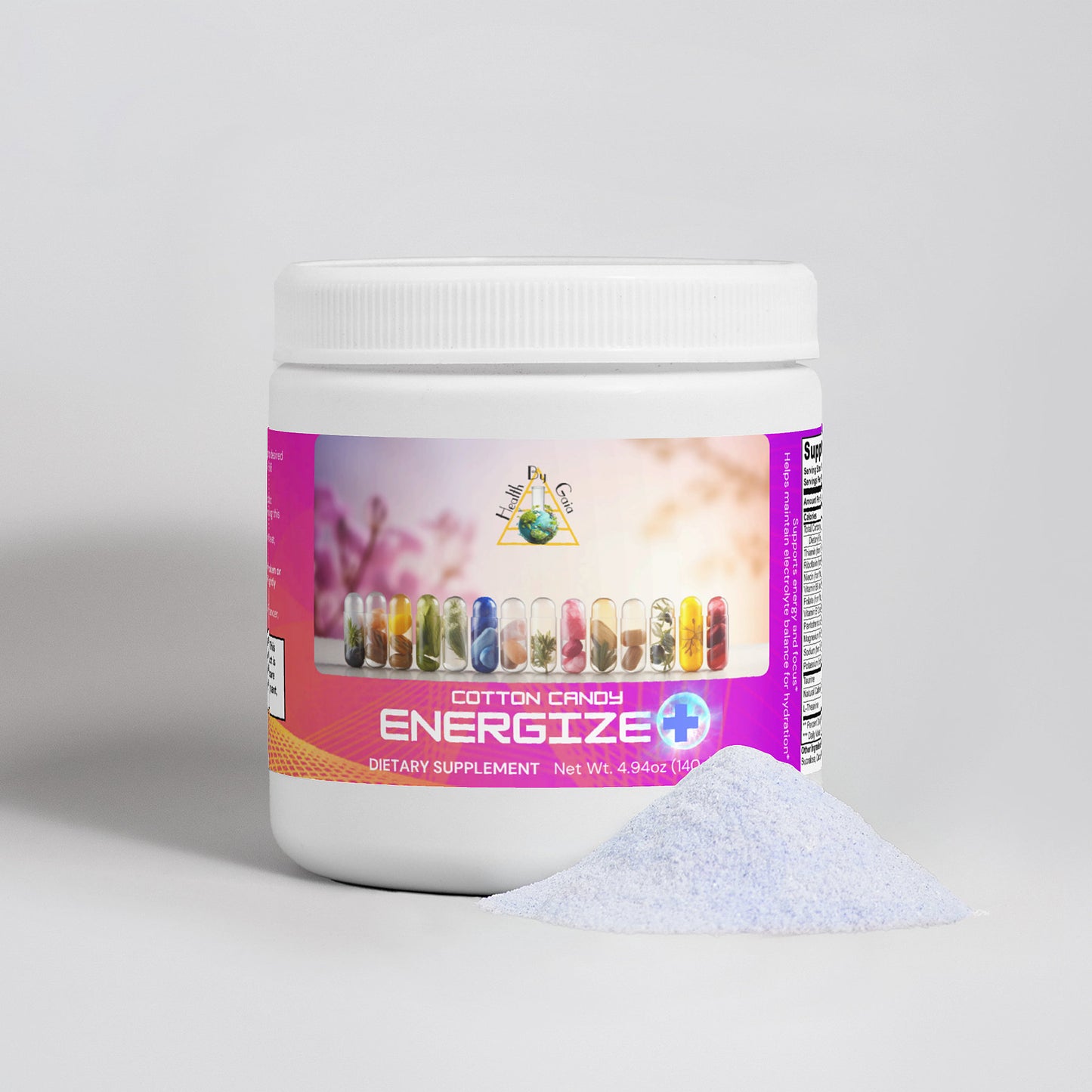 Energize Plus: Cotton Candy - Science Backed Energy Boosting Powder