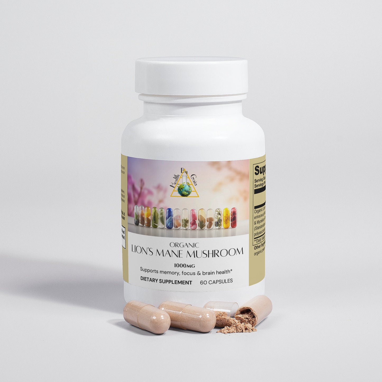 Lion's Mane Mushroom Capsules - Made With Premium Grade Yamabushitake Mushrooms