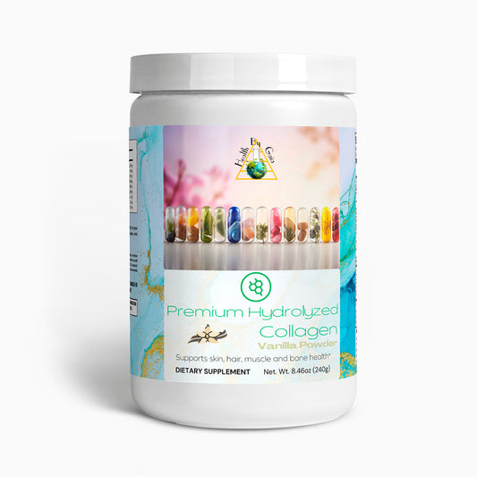 Premium Hydrolyzed Collagen Powder (Vanilla) - Grass-Fed Collagen Peptide Powder