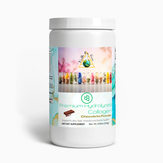 Premium Hydrolyzed Collagen Powder (Chocolate) - Grass-Fed Collagen Peptide Powder