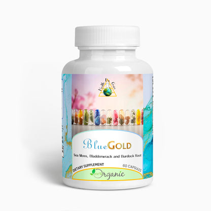 Blue Gold - Premium Organic Sea Moss with Bladderwrack and Burdock Root