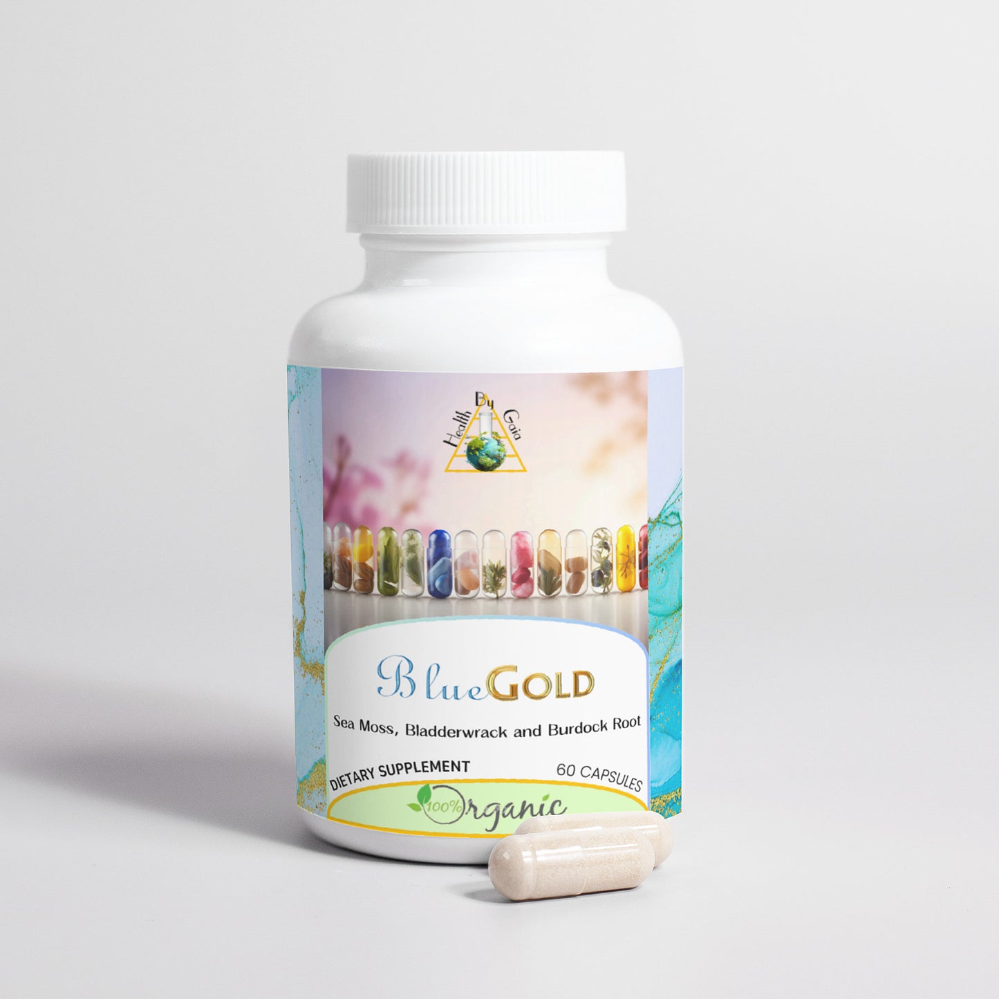 Blue Gold - Premium Organic Sea Moss with Bladderwrack and Burdock Root