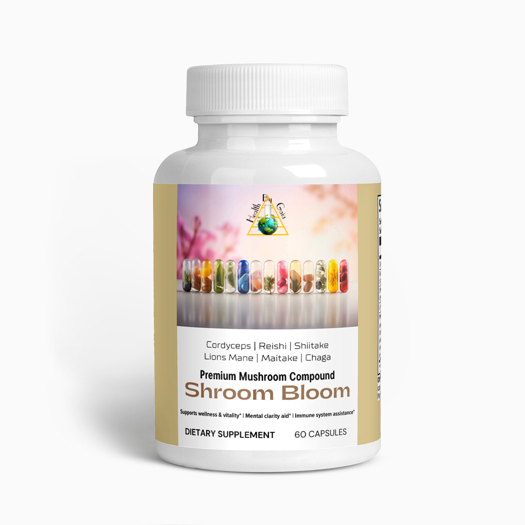 Shroom Bloom - Premium Mushroom Compound Capsules with Reishi, Cordyceps, Shiitake, Chaga and More