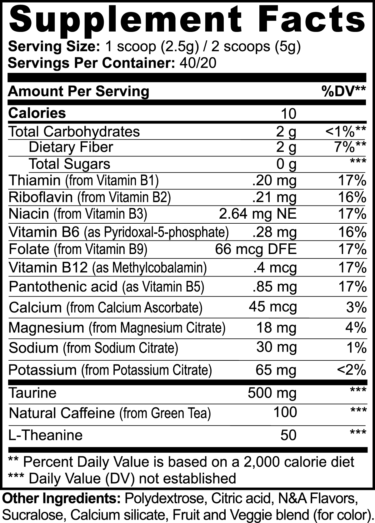 Energize: Melon Creamsicle - Science Backed Energy Boosting Powder