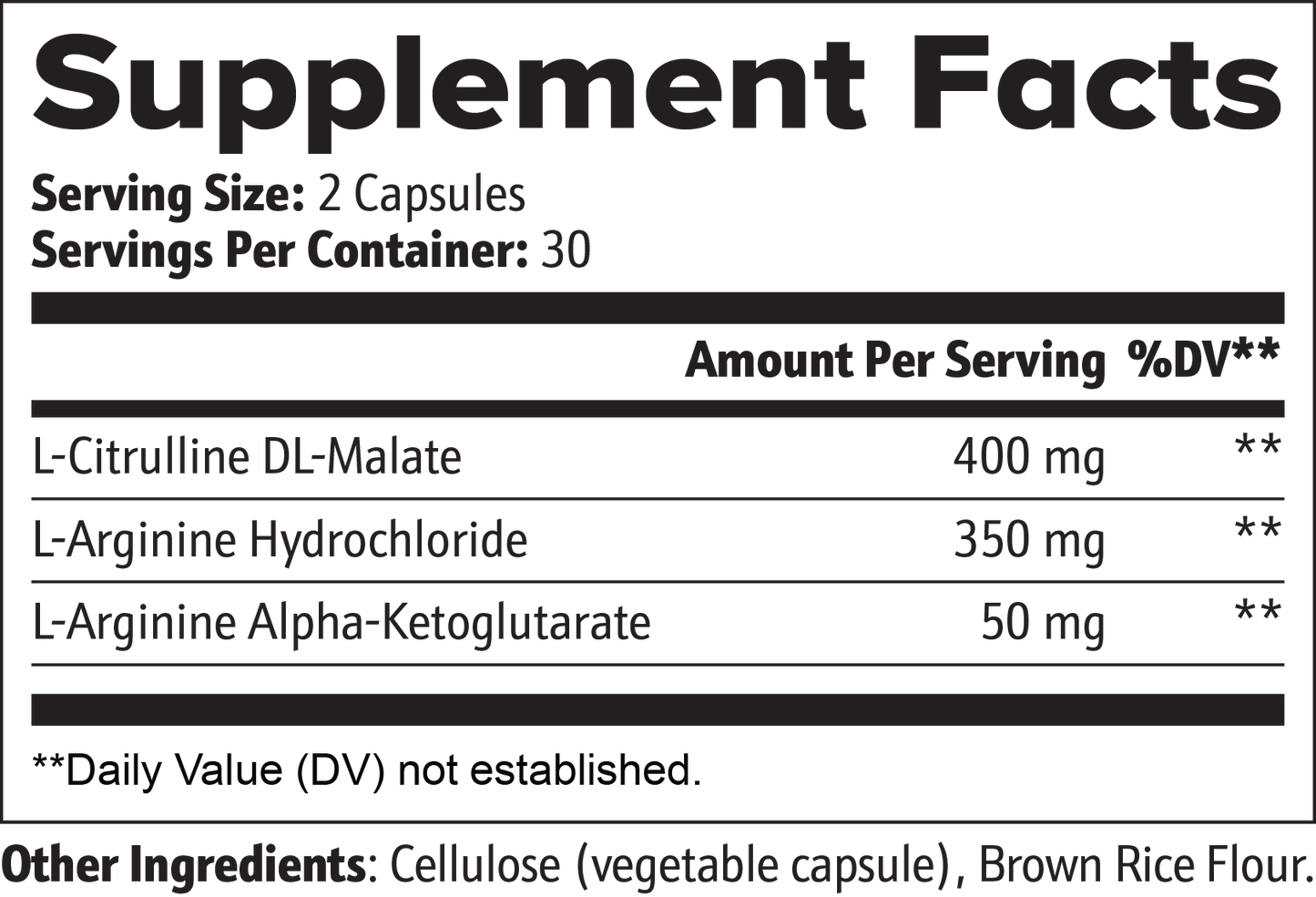 NitrOX - Nitric Oxide Compound with L-Arginine & L-Citrulline DL-Malate